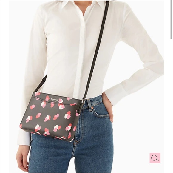 NWT-Kate Spade-SET-Flutter Hearts-Rory Crossbody Bag & Red Heart Coin Purse-$378 - Picture 12 of 16